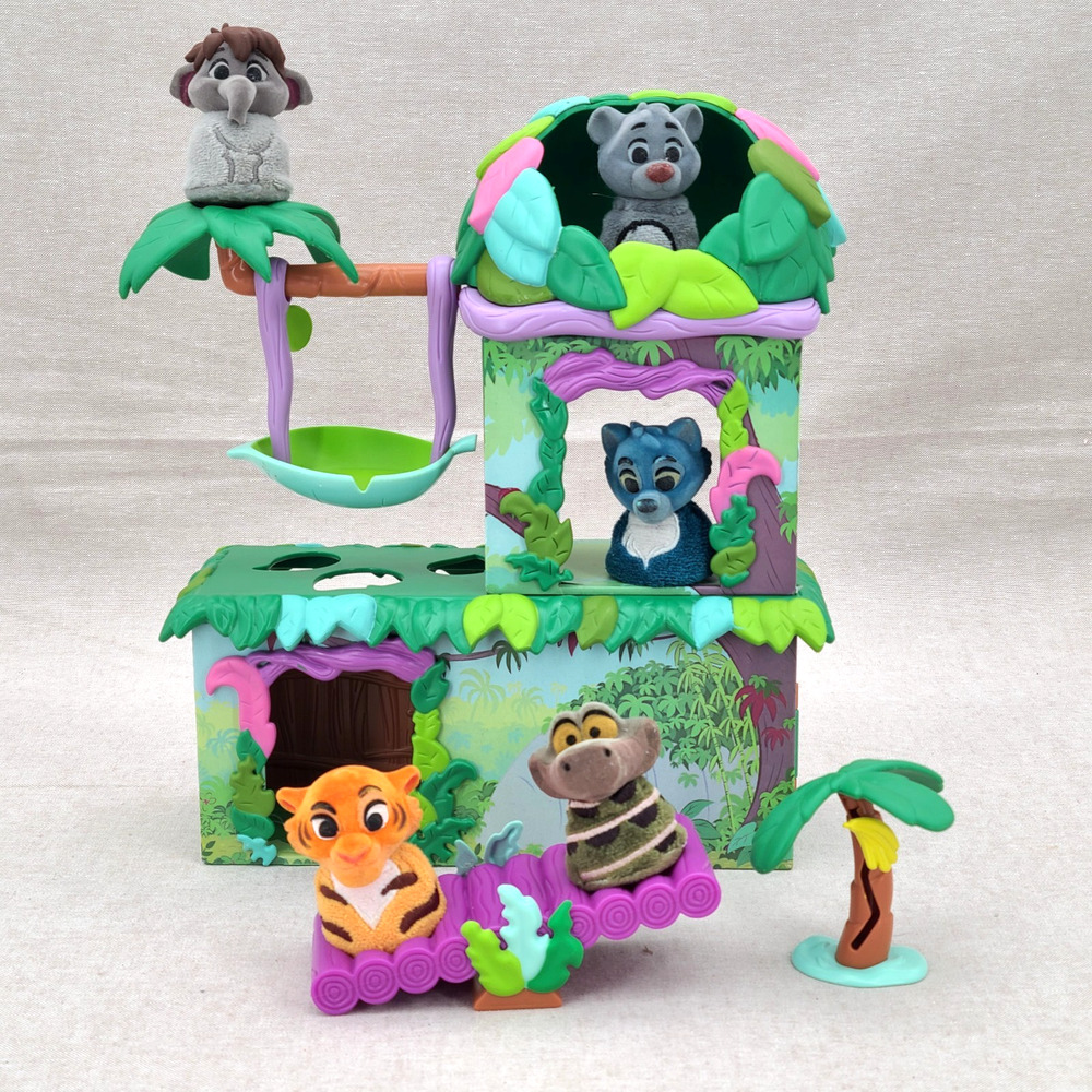 Disney Furrytale Friends The Jungle Book (Lot of 5) with Deluxe Playset Accessor